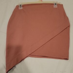 Windsor Asymmetrical Skirt in Dusty Rose
